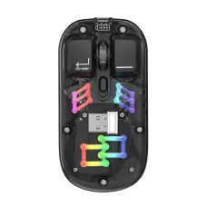 Fashion JZ-XWD118 USB Wireless + Bluetooth RGB Mouse